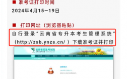 2024年10月云南自考准考证打印时间（10月22日9:00起）