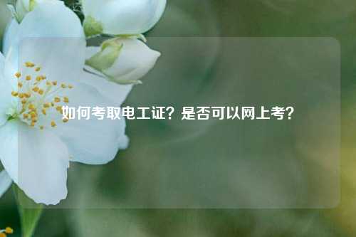 如何考取电工证？是否可以网上考？-图1